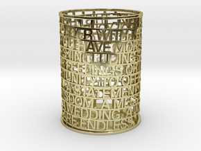 Personalized Pen Holder in 18K Gold Plated