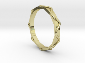 Waves Ring - Sz. 5 in 18K Gold Plated