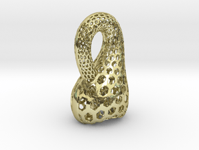 Two-Inch Klein Bottle in 18K Gold Plated
