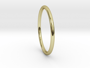 Round One Ring - Sz. 5 in 18K Gold Plated