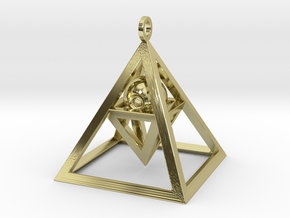 Sight of Pyramid Pendant in 18K Gold Plated