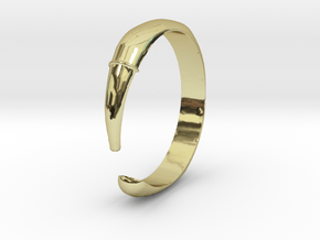 Single Claw Ring - Sz. 7 in 18K Gold Plated