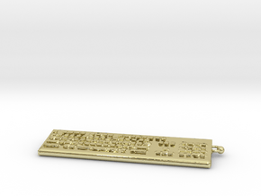 Keybord Keychain in 18K Gold Plated