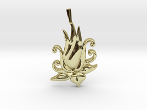 Lotus Bloom Charm in 18K Gold Plated