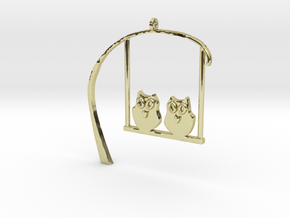 Owl Pendant in 18K Gold Plated