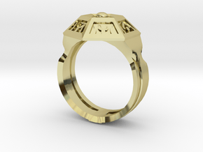 Ring of Royal Grandeur (21mm) in 18K Gold Plated