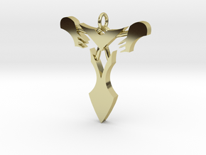 Pendentif Bionicle - "T" (Takanuva) in 18K Gold Plated