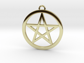 Pentacle Pendant 5cm in 18K Gold Plated