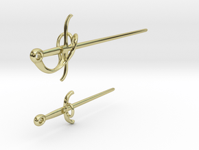 Rapier and Dagger (17th C. sword) earrings in 18K Gold Plated