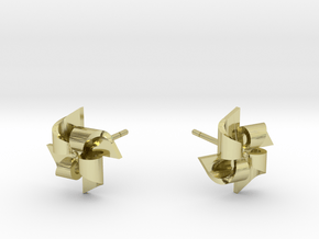 Pinwheel Earrings Small size in 18K Gold Plated