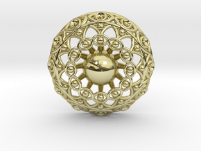 Eye Mandala Pendant in 18K Gold Plated