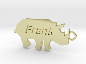 Keychain for Frank in 18K Gold Plated