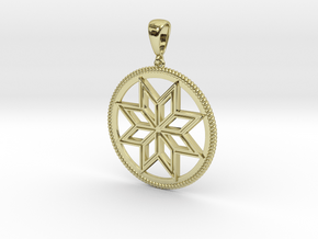 Alatyr pendant amulet in 18K Gold Plated