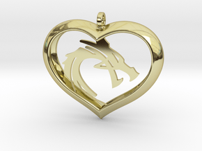 Dragon Heart 2 (No Cross) in 18K Gold Plated