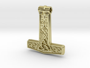 Thor hammer in 18K Gold Plated