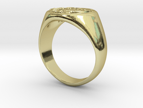 Size 7 Targaryen Ring in 18k Gold Plated Brass: 7 / 54