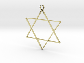 Six Point Star in 18K Gold Plated