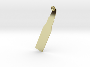 Rifle cartridge (.223 Remington) charm in 18K Gold Plated