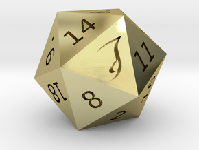 Island D20 in 18K Gold Plated