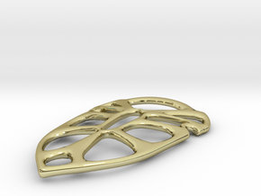 Shield Pendant in 18K Gold Plated