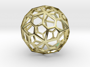Polyhedral Pendant in 18K Gold Plated