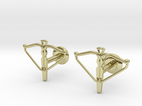 Crossbow cufflinks in 18K Gold Plated