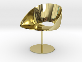 Davis Lipse Seating Pedestal base 3.7" tall in 18K Gold Plated