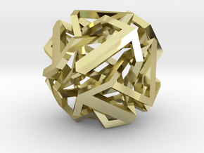 Knot Octahedron in 18K Gold Plated