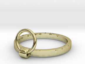 Horse Tie Ring - Sz. 5 in 18K Gold Plated