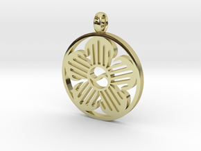 Immortal Flower Pendant in 18K Gold Plated