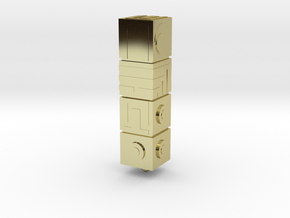 Monument Valley - The Totem keyring in 18K Gold Plated