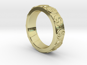 Yin Yang Ring - EU Size 62 in 18K Gold Plated