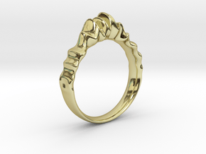 Fluctus Ring in 18K Gold Plated