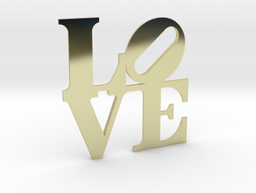 The Love Sculpture miniature in 18K Gold Plated