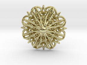 Mandala Stardust Pendant  in 18K Gold Plated