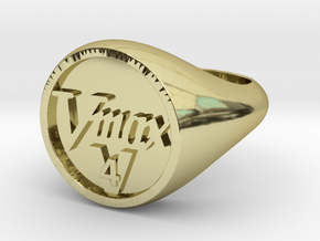 Chevaliere Vmax V4  (t55) in 18K Gold Plated