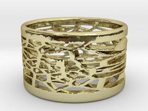 Bracelet medium voronoi 1 in 18K Gold Plated