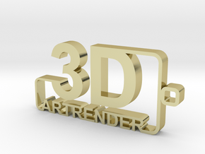 3D ARTRENDER LOGO KEYCHAIN in 18K Gold Plated