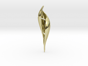 Signa Curve Pendant  in 18K Gold Plated