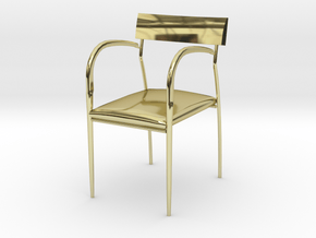 Bernhardt Studio Chair 3.75" tall in 18K Gold Plated