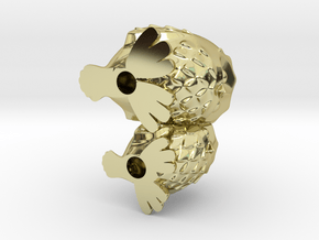CuddlingOwls 50mm / 1.96 inches Tall in 18K Gold Plated