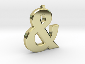 Ampersand Pendant in 18K Gold Plated