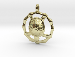 TURTLE TOTEM Jewelry Symbol Pendant in 18K Gold Plated