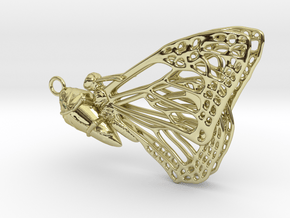 Butterfly Cocoon pendant in 18K Gold Plated