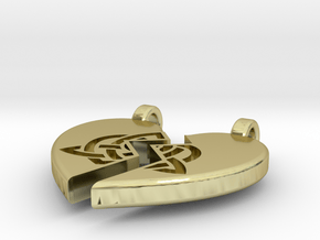 Heart Pendent (Sisters Bond Celtic) in 18K Gold Plated