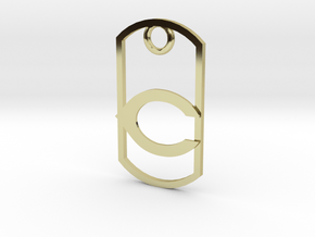 Carlsbad "C" key fob in 18K Gold Plated