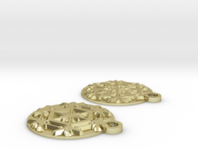 Snowflake Earrings (Plate) in 18K Gold Plated