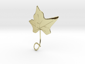 Ivy Leaf Necklace Ornament in 18K Gold Plated