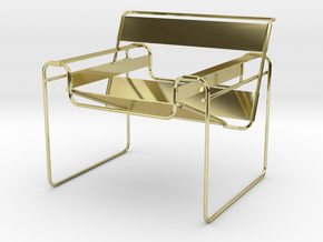 Wassily Chair 3.7" tall in 18K Gold Plated