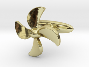 Propeller Cufflink in 18K Gold Plated